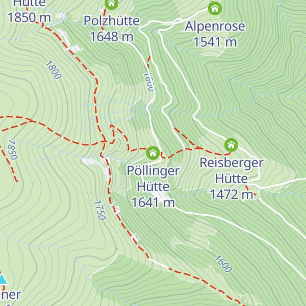Map of Pöllinger Hütte