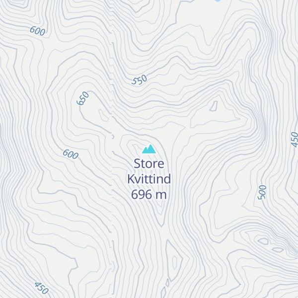 Map of Store Kvittind