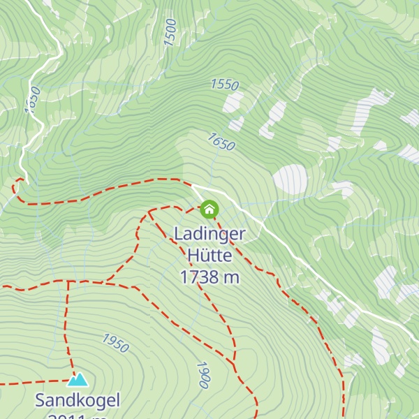 Map of Ladinger Hütte