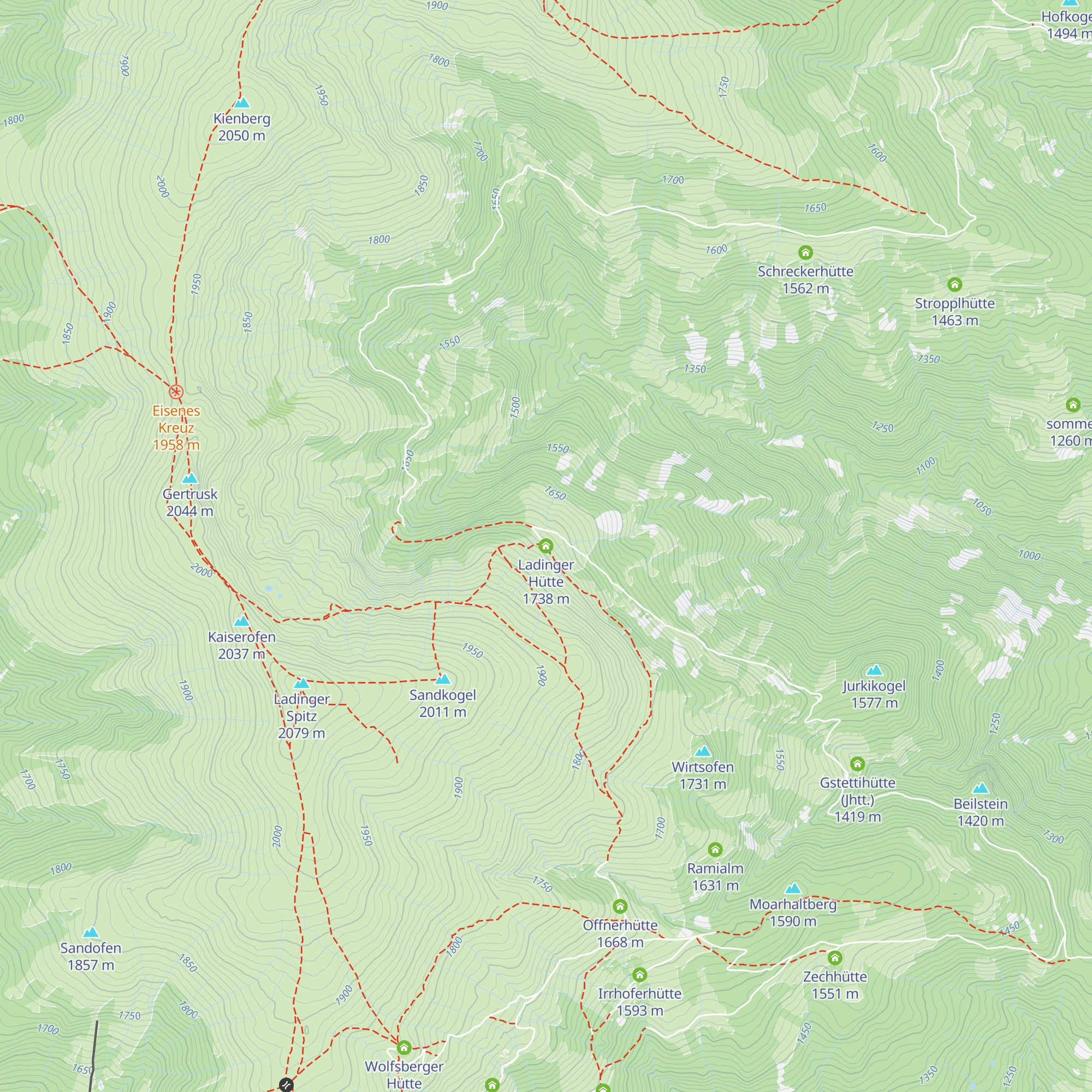 Ladinger Hütte map