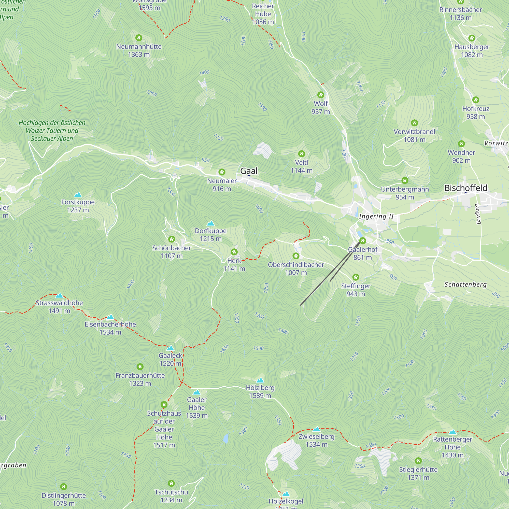 Horrerhütte map