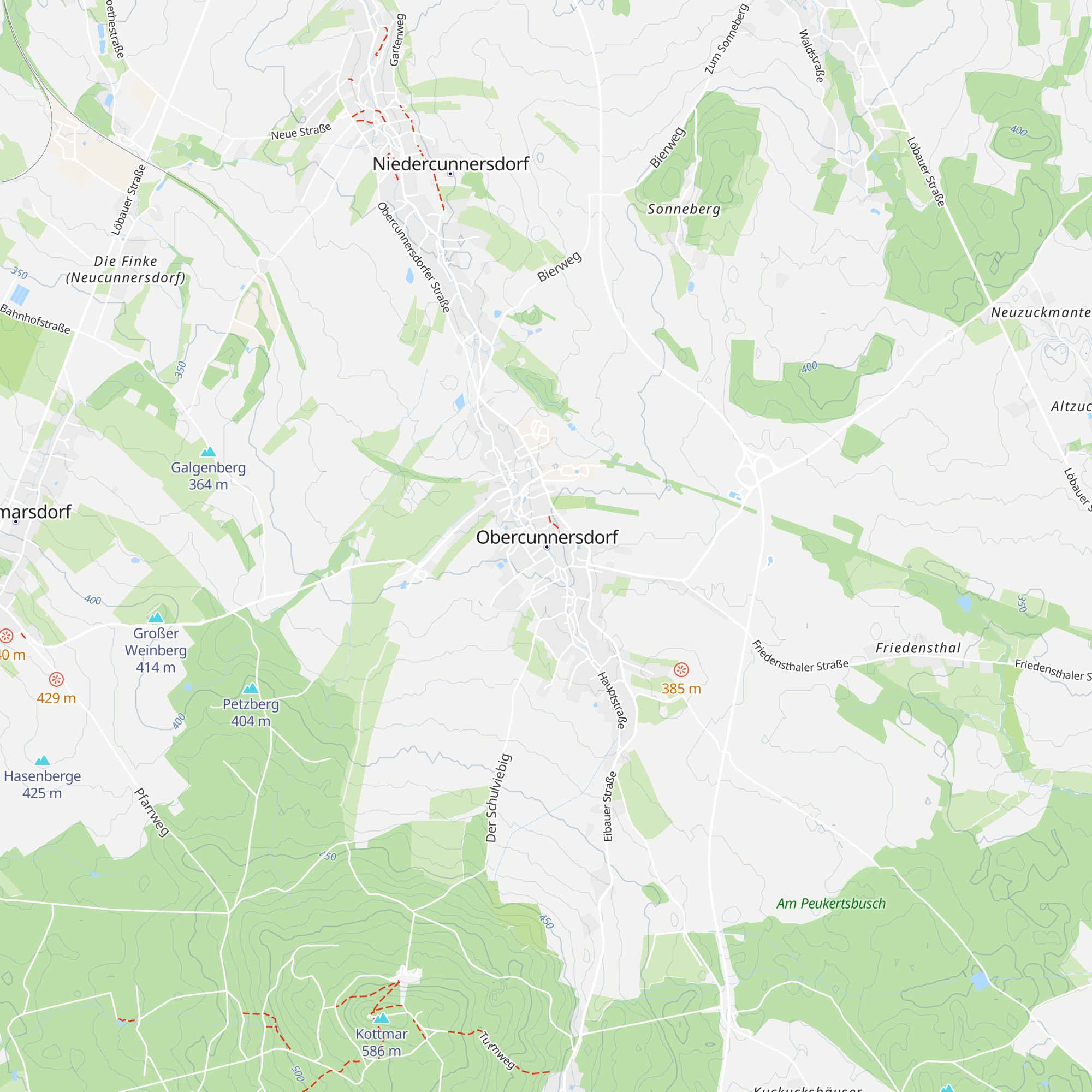 Touristinformation Obercunnersdorf map
