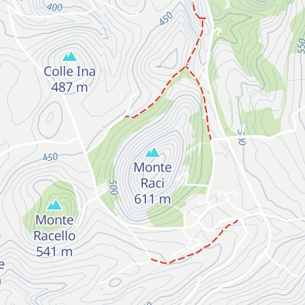 Map of Monte Raci