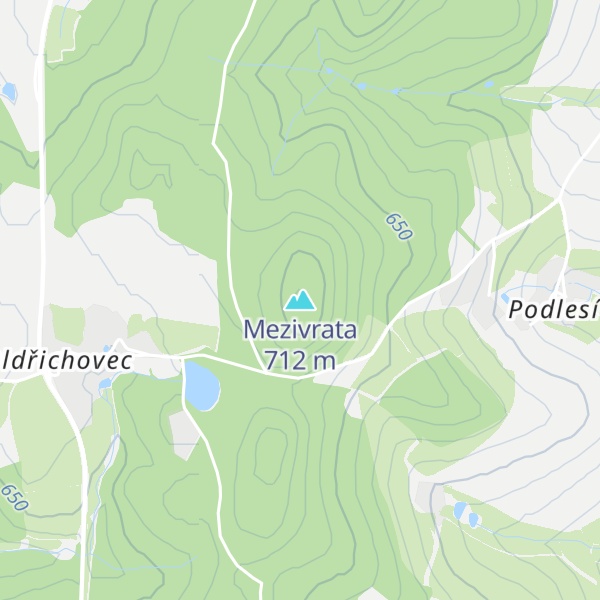 Map of Mezivrata