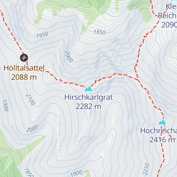 Map of Hirschkarlgrat