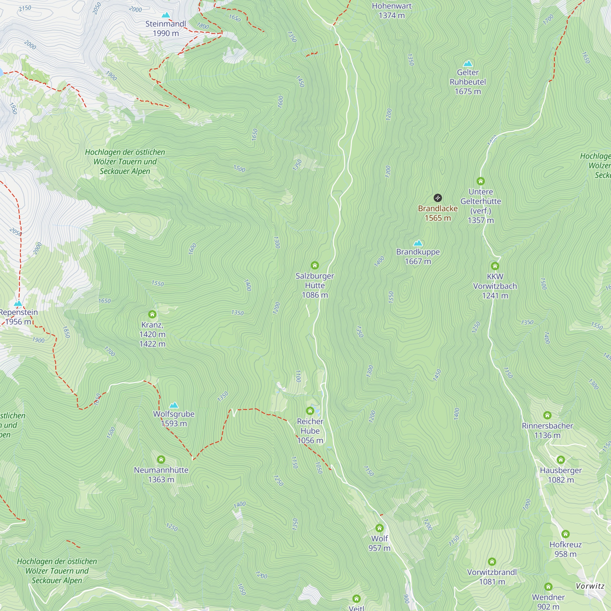 Linder Pfarrhube map