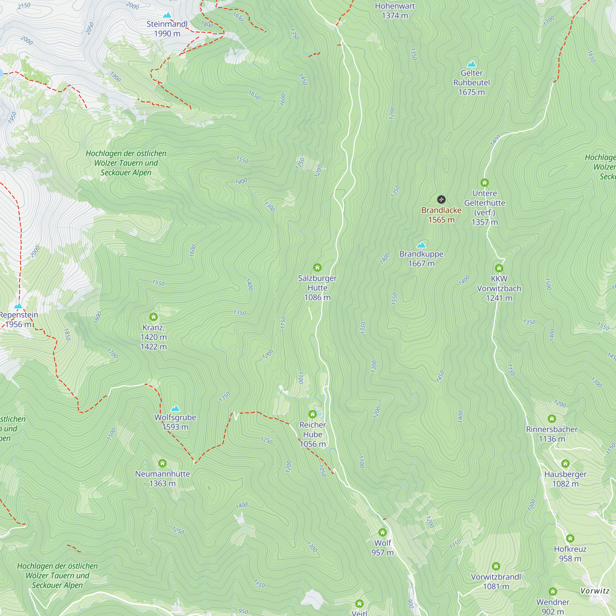Linder Pfarrhube map