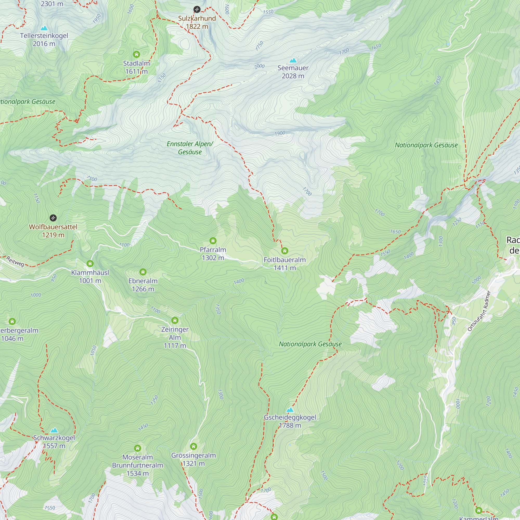 Schröckalm map
