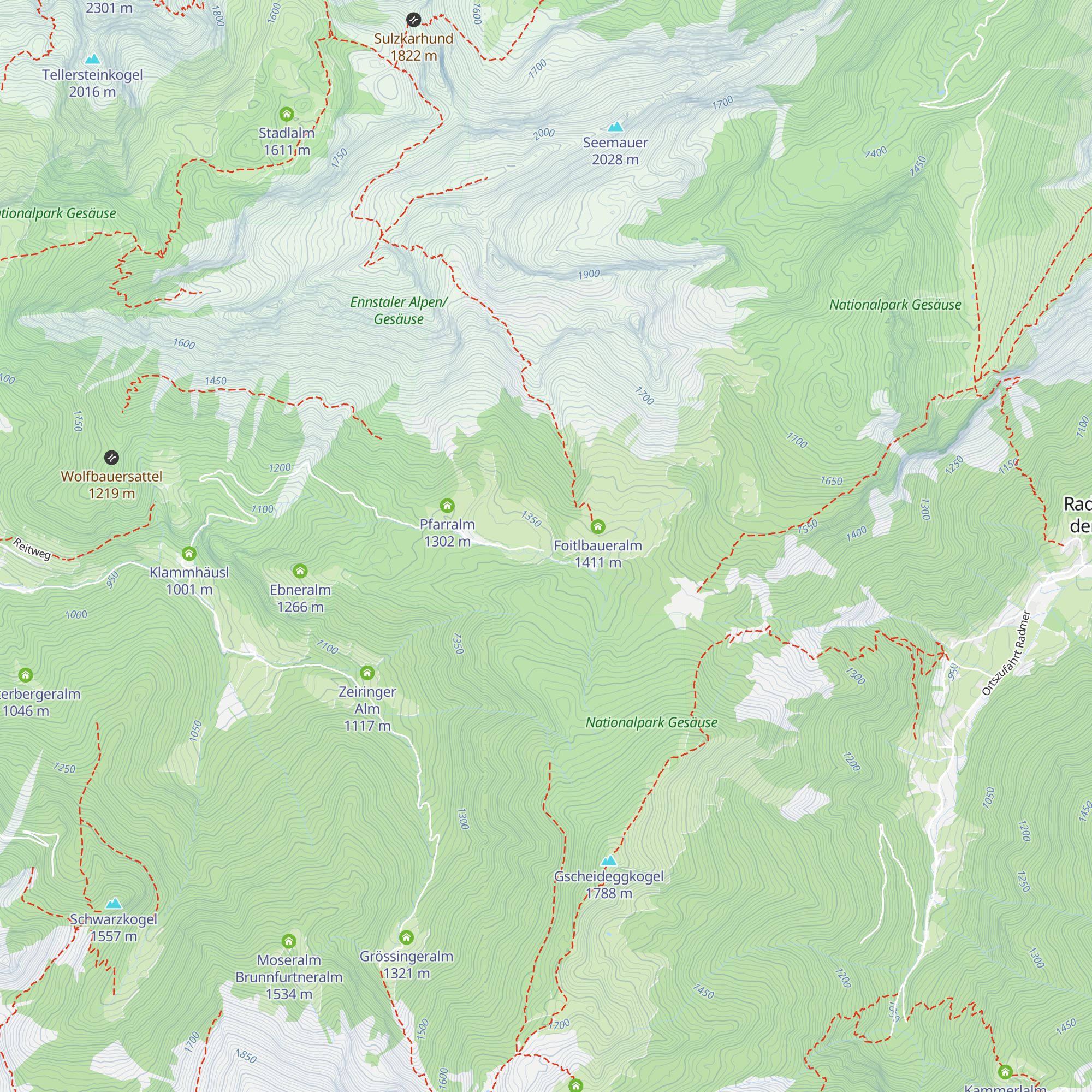 Schröckalm map