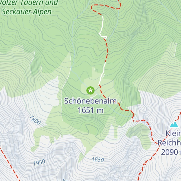 Map of Schönebenalm