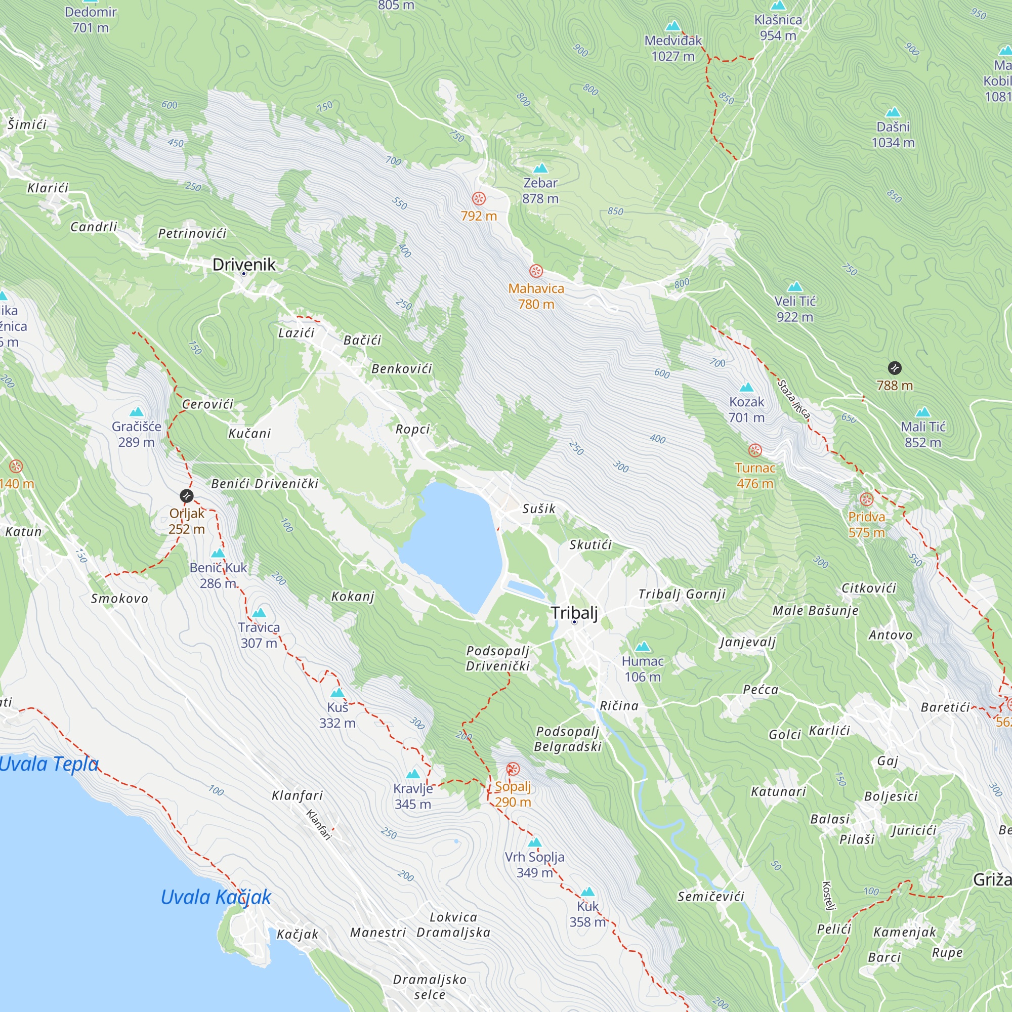 Hidroelektrana Vinodol map