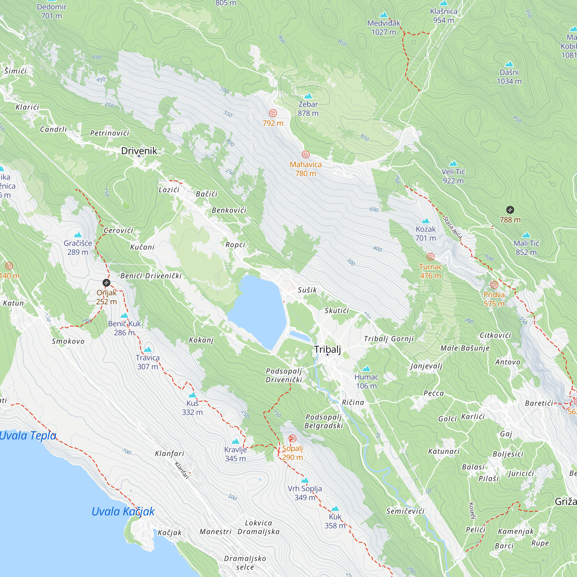 Hidroelektrana Vinodol map