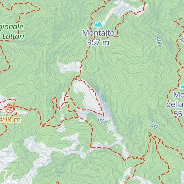 Map of Monte Dell'Avvocata