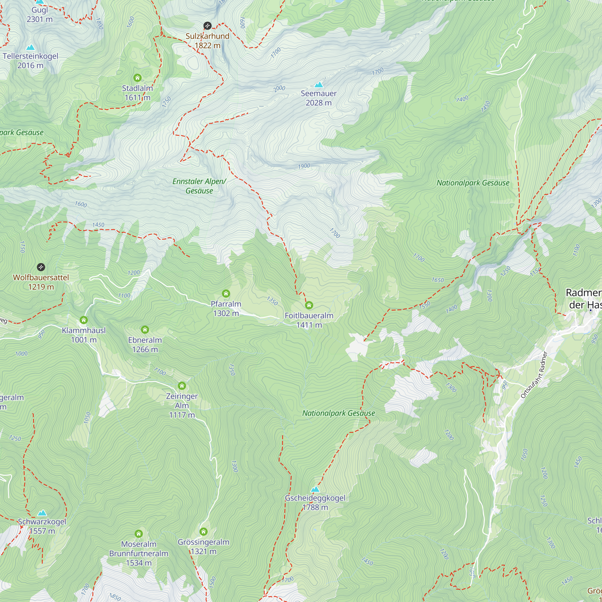 Jagdhütte Neuburgalm map