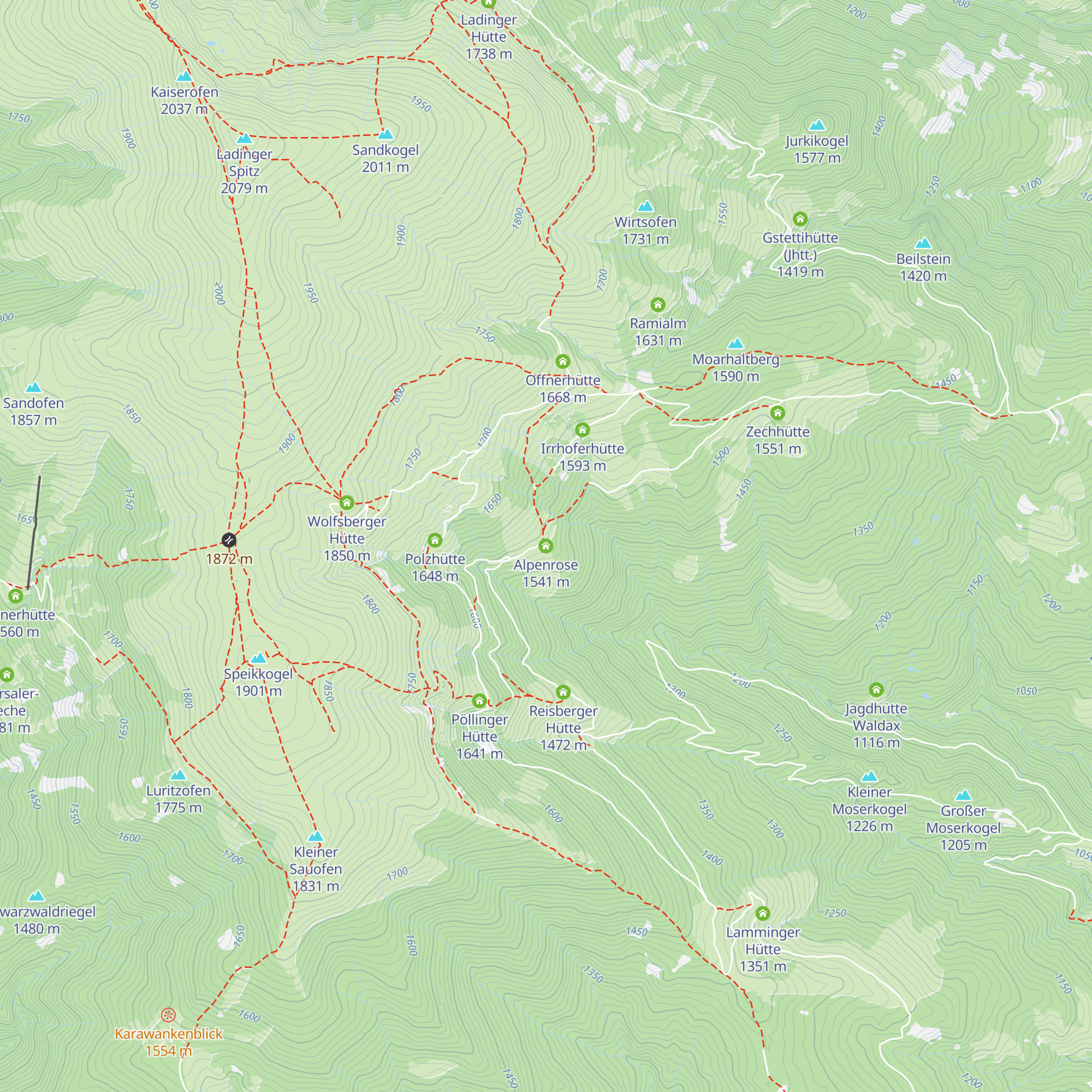 Alpenrose map