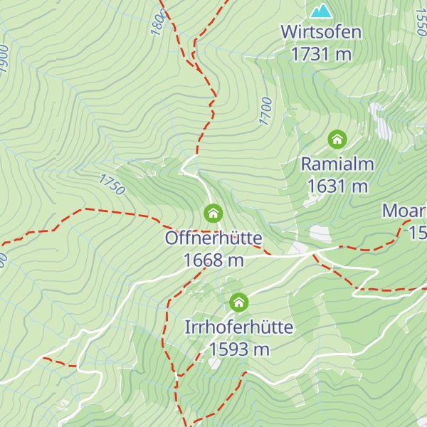 Map of Offnerhütte