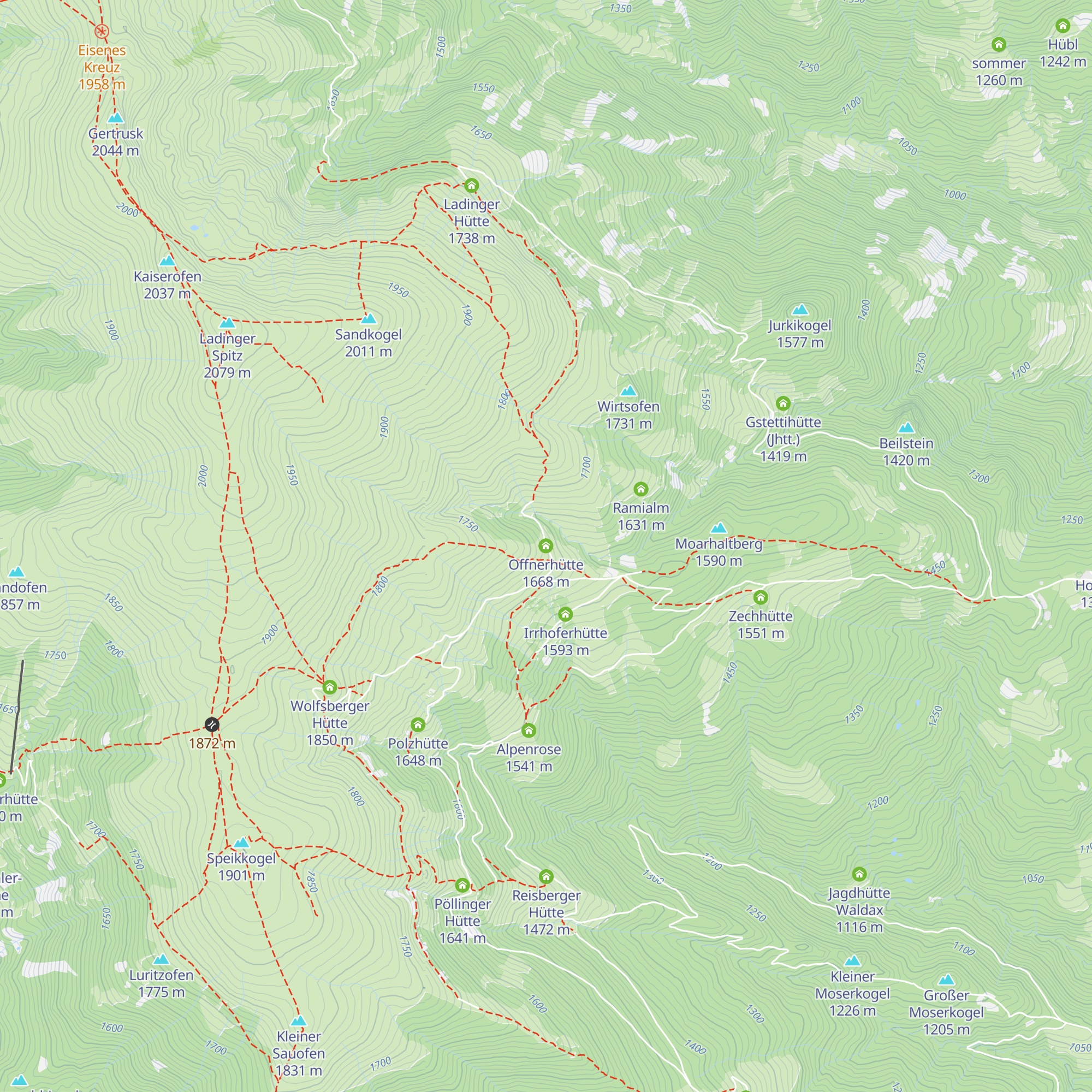 Offnerhütte map
