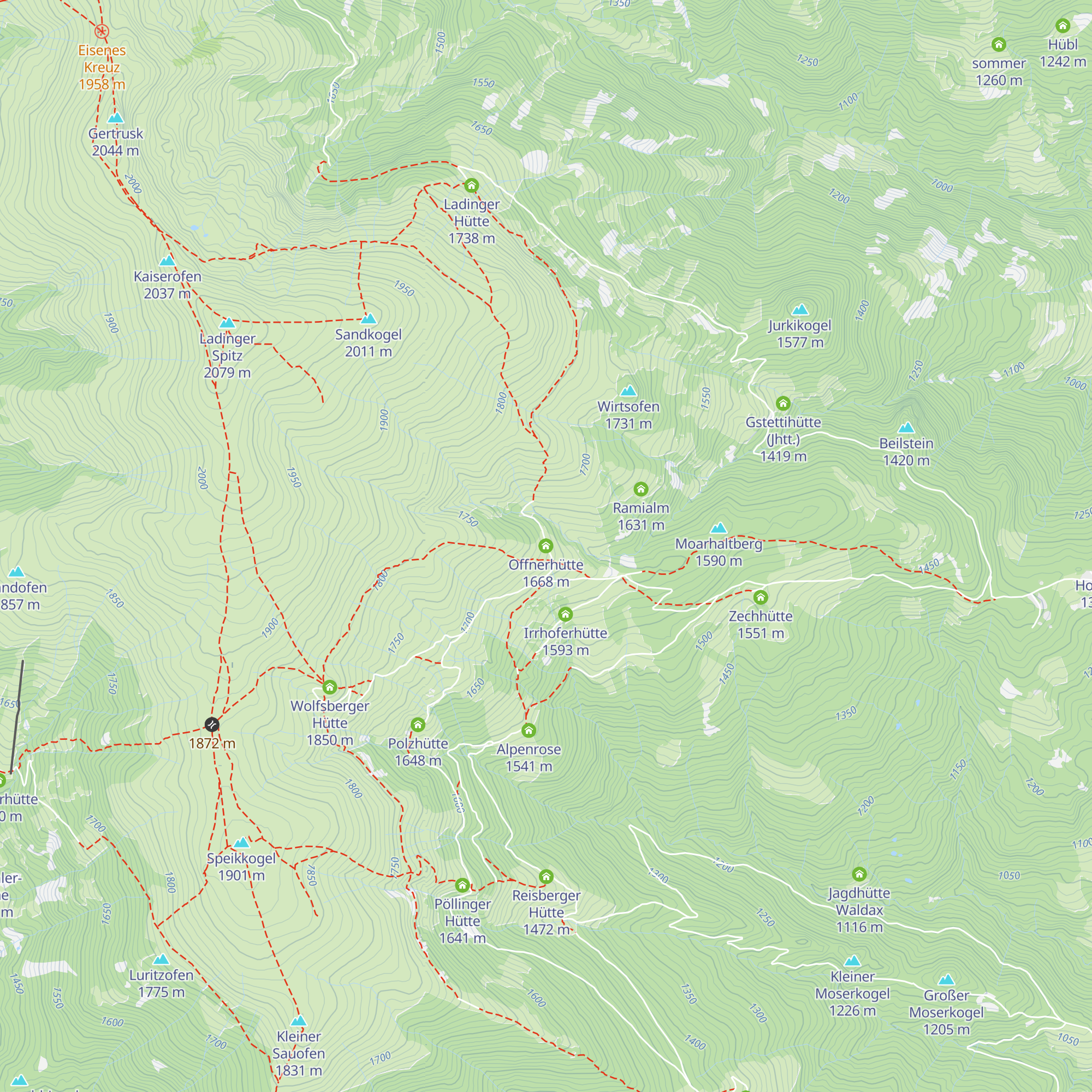 Offnerhütte map