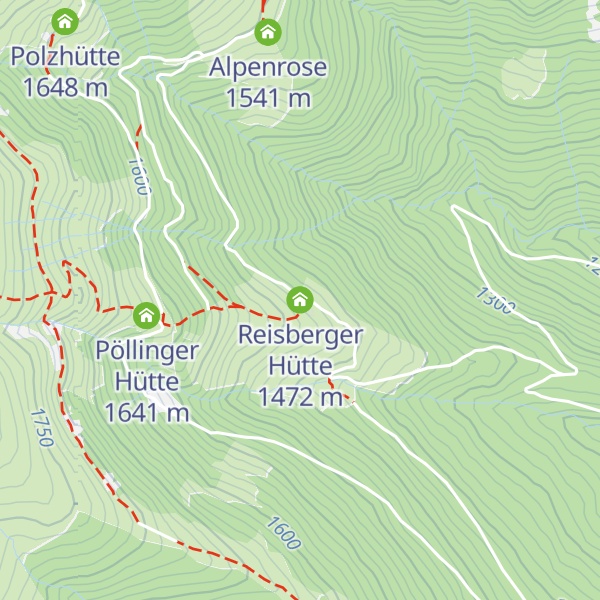 Map of Reisberger Hütte