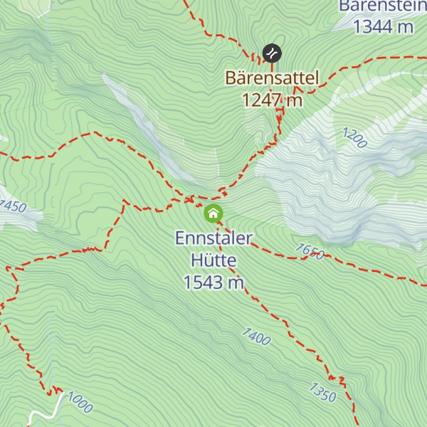 Map of Ennstaler Hütte
