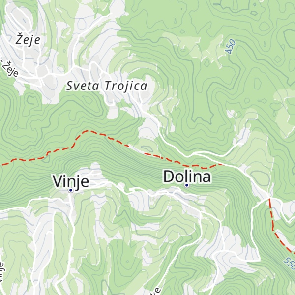 Map of Vrh Trojice