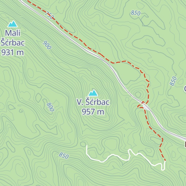 Map of V. Šćrbac