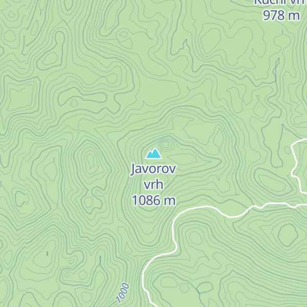 Map of Javorov vrh