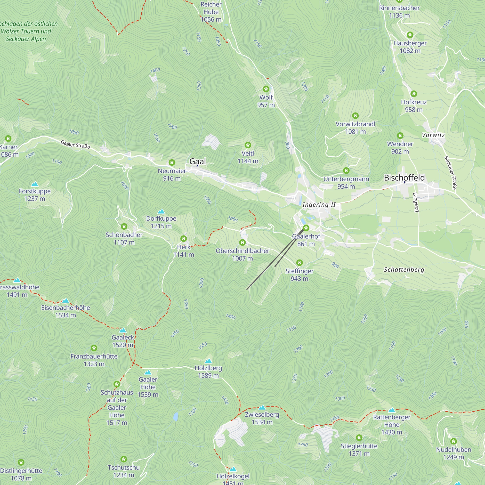 Oberschindlbacher map