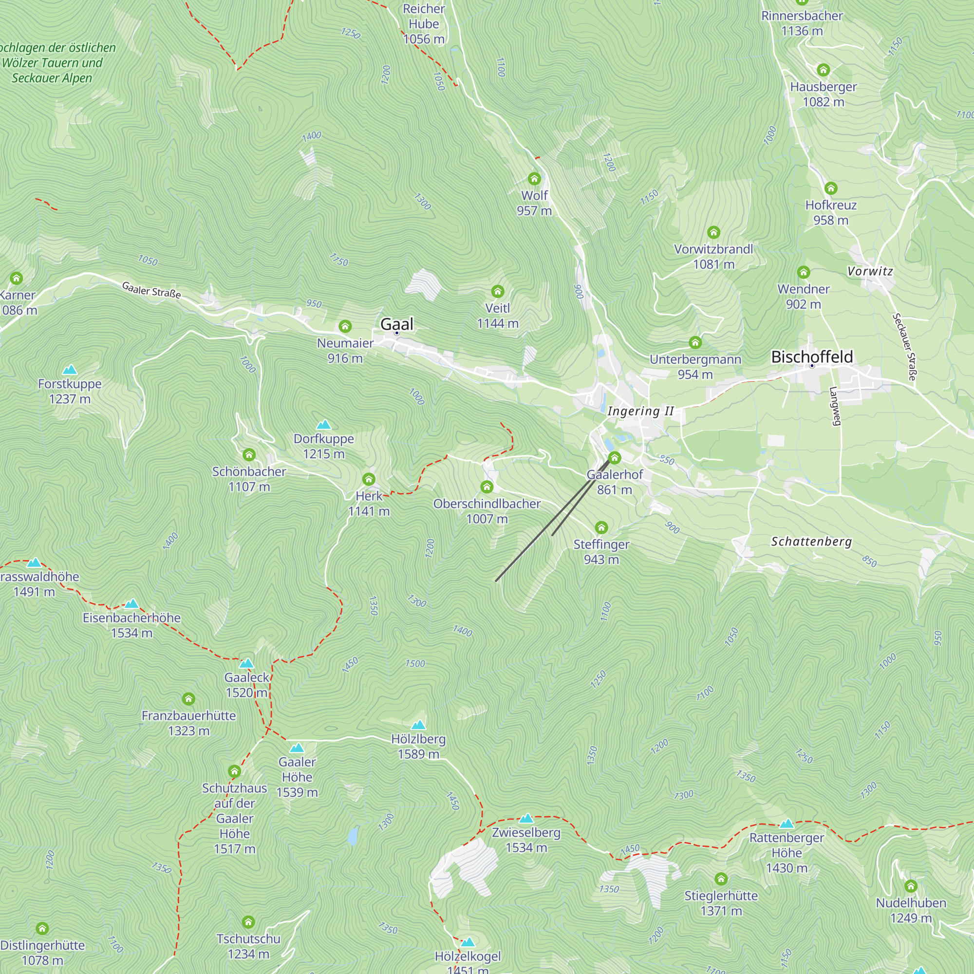 Oberschindlbacher map