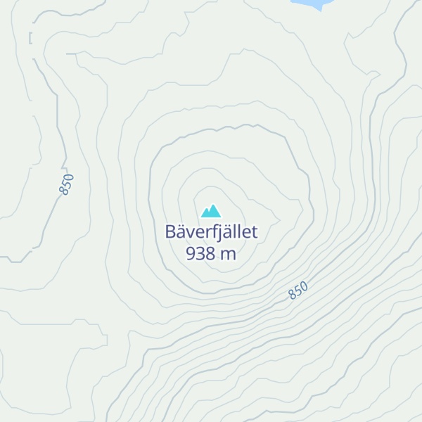 Map of Bäverfjället