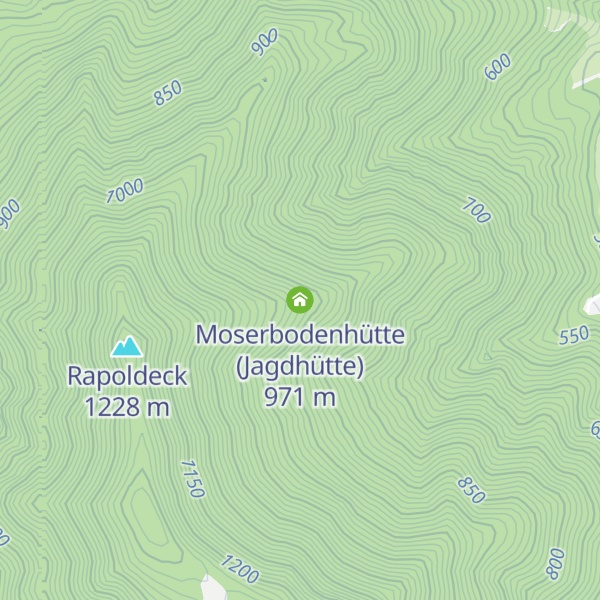Map of Moserbodenhütte (Jagdhütte)