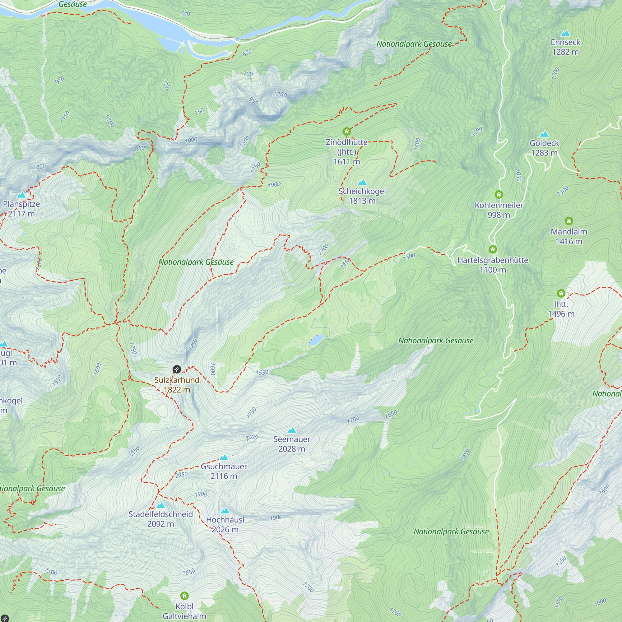 Sulzkaralm map
