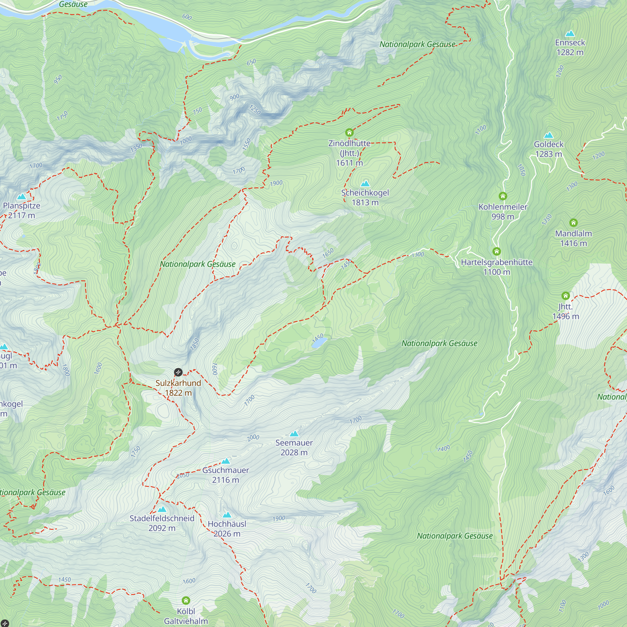 Sulzkaralm map