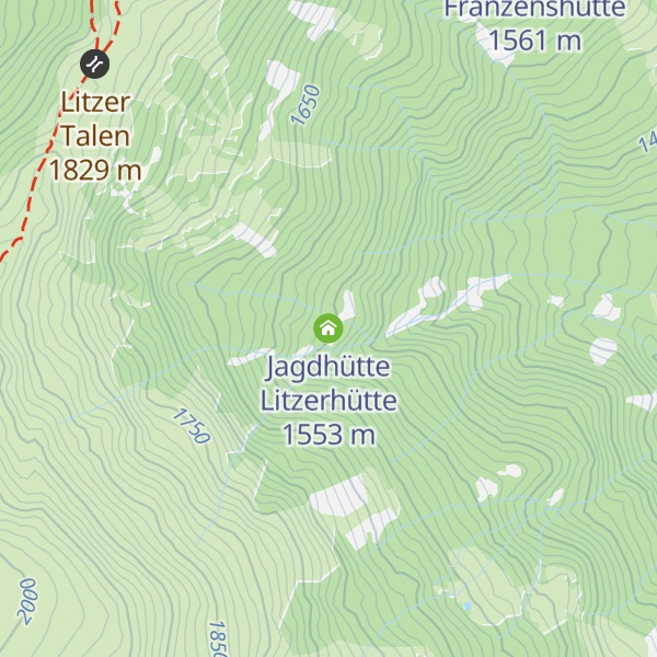 Map of Jagdhütte Litzerhütte