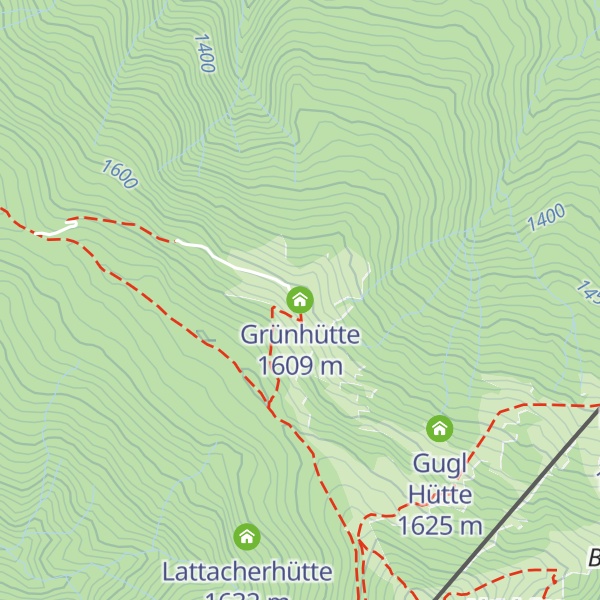 Map of Grünhütte