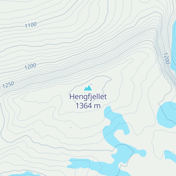 Map of Hengfjellet