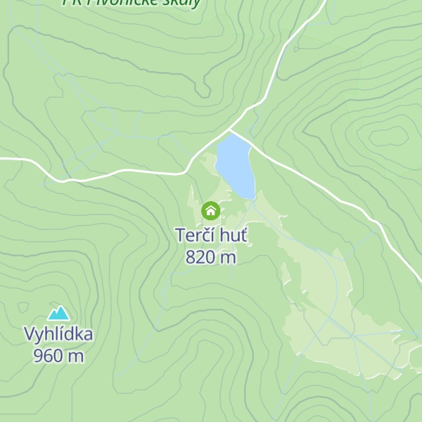 Map of Terčí huť