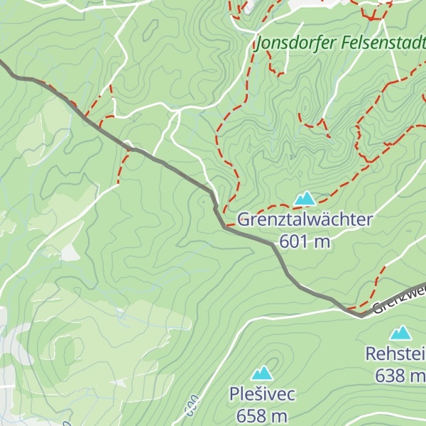 Map of Krkavčí kameny