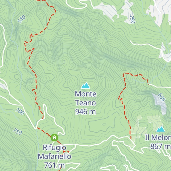 Map of Monte Teano
