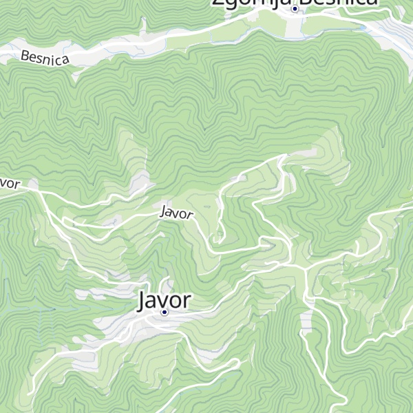 Map of Javorski vrh