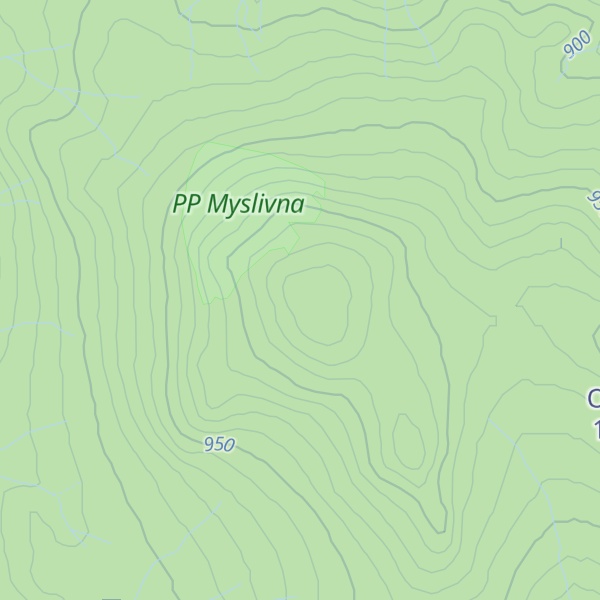 Map of Myslivna