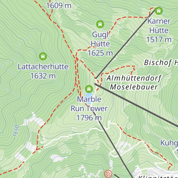 Map of Marble Run Tower