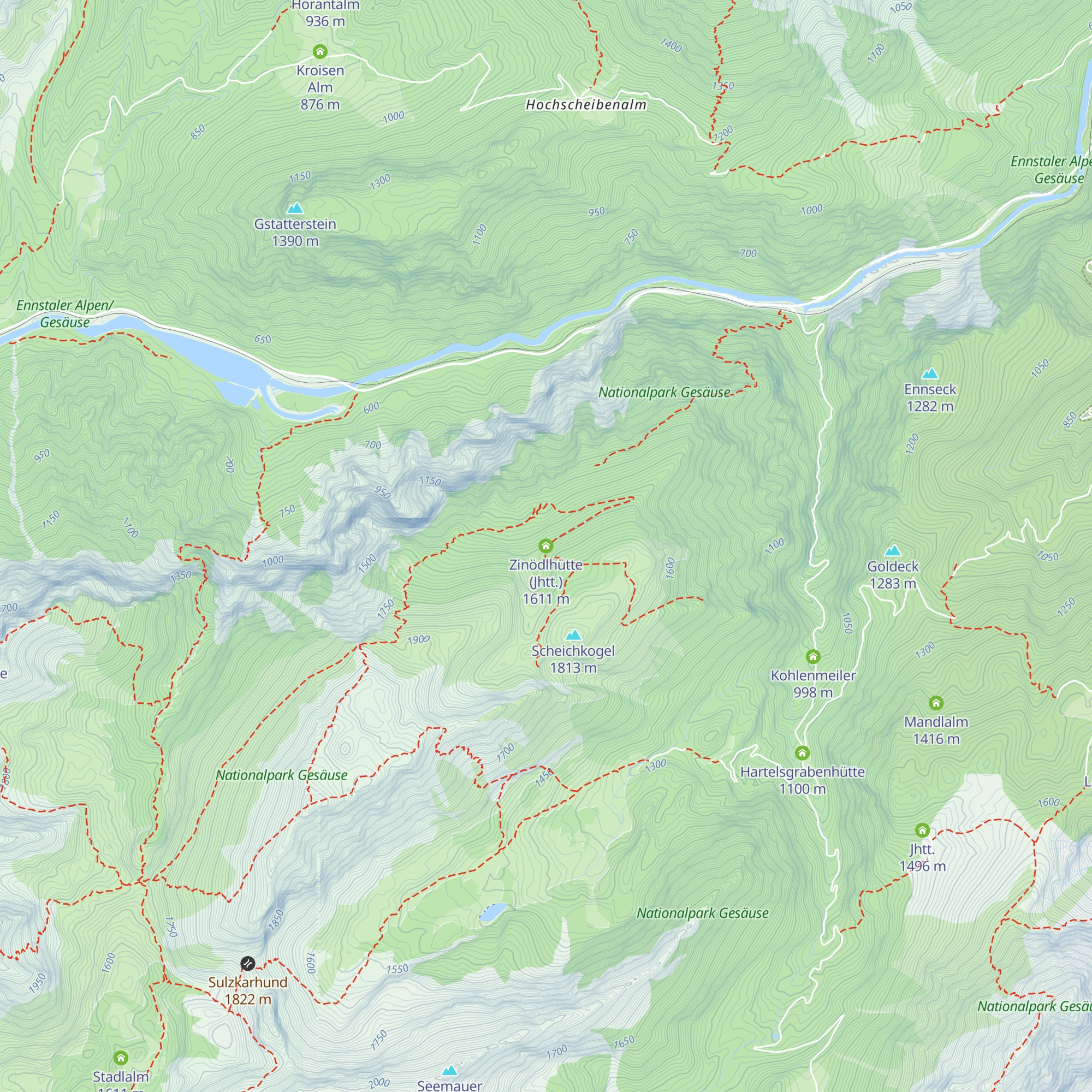 Zinödlhütte (Jhtt.) map