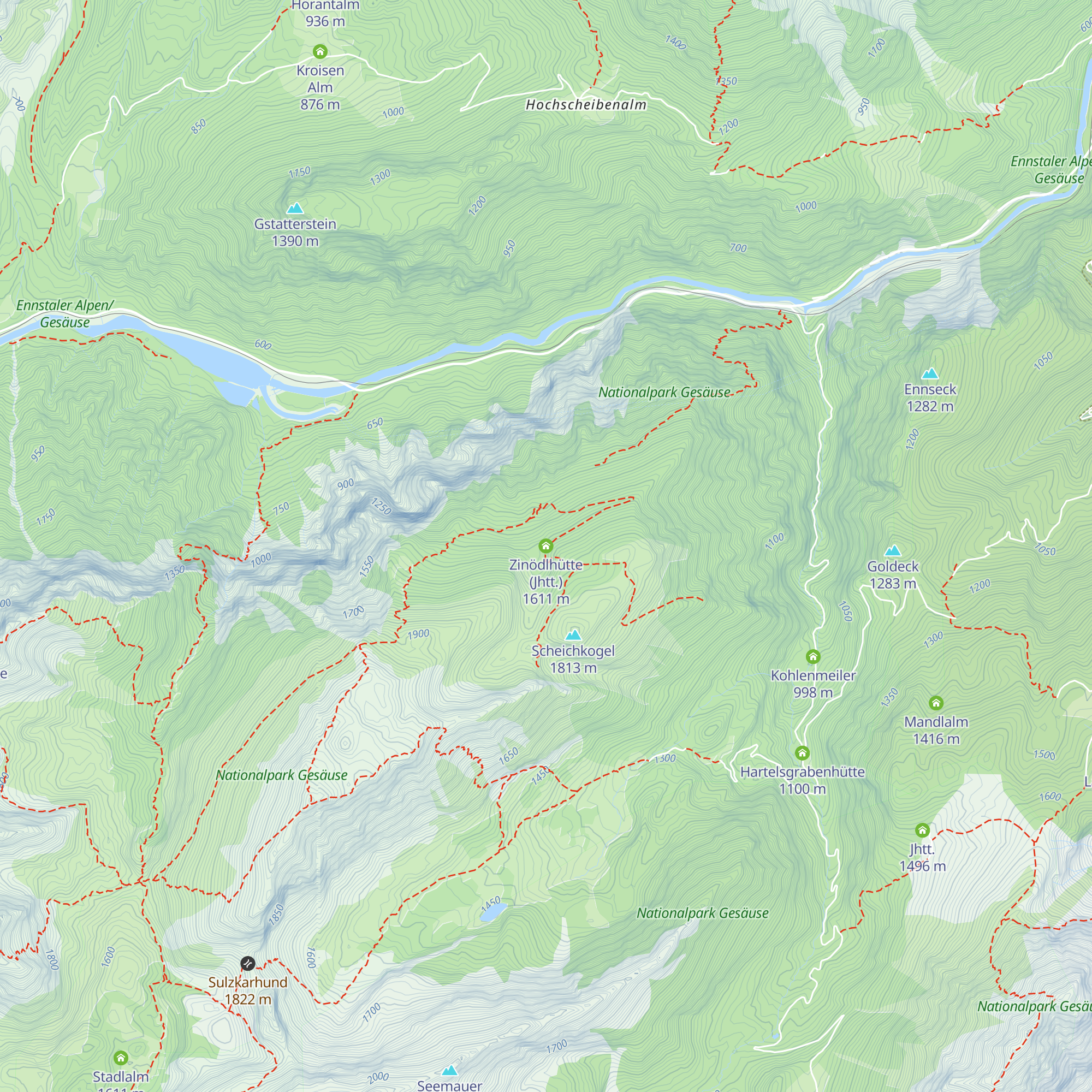 Zinödlhütte (Jhtt.) map