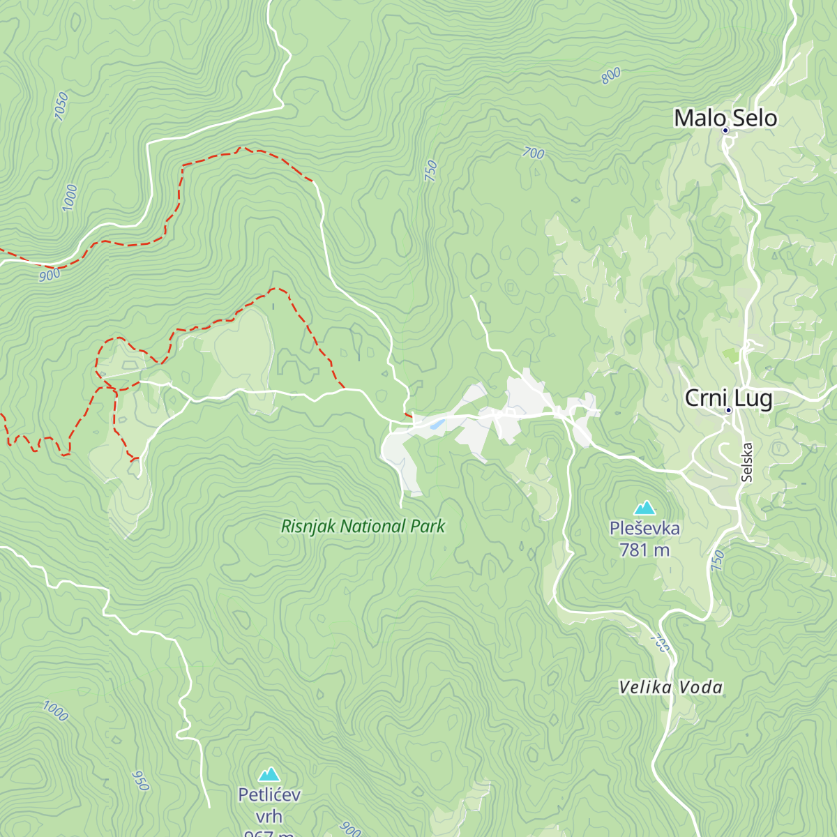 Uprava Nacionalni Park Risnjak map