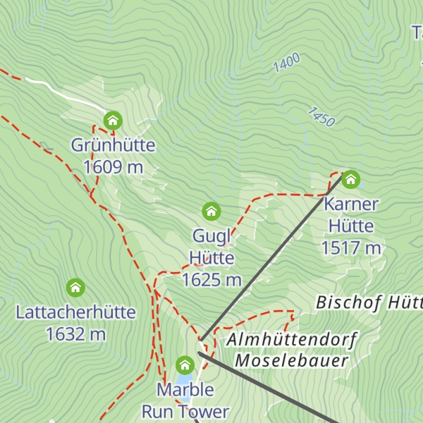 Map of Gugl Hütte