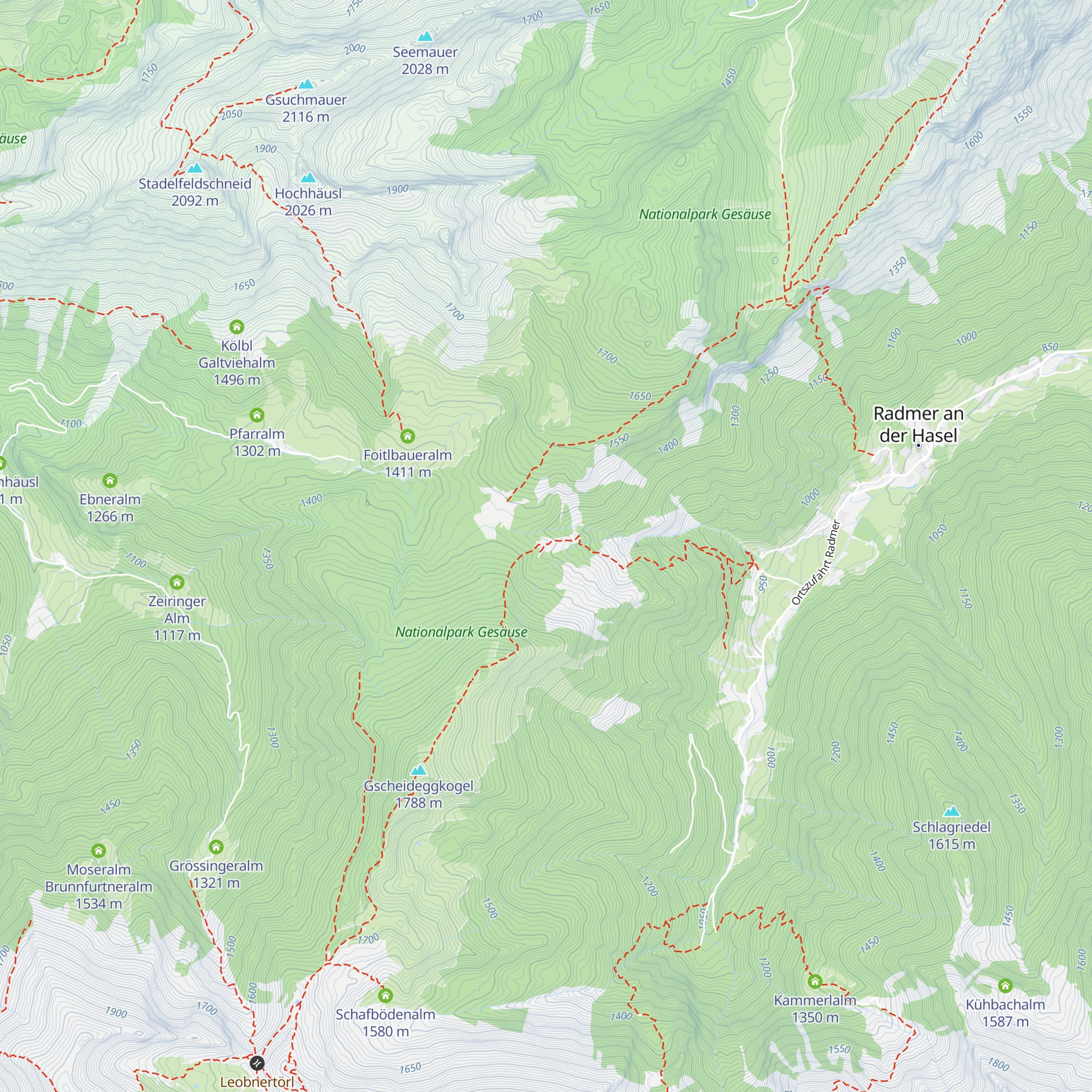 Neuburgalm map