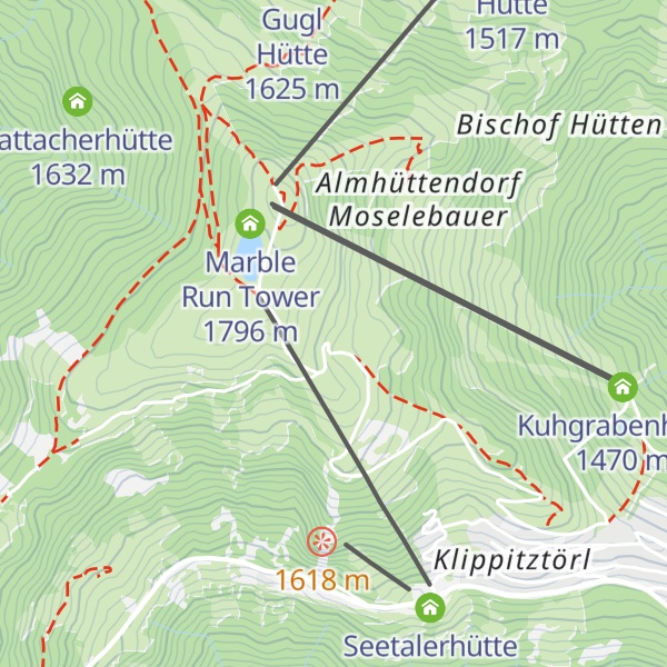 Map of Hohenwart Hütte