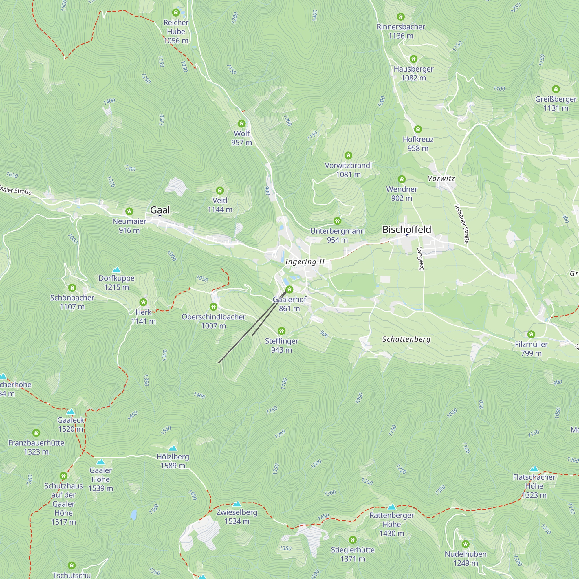 Gaalerhof map