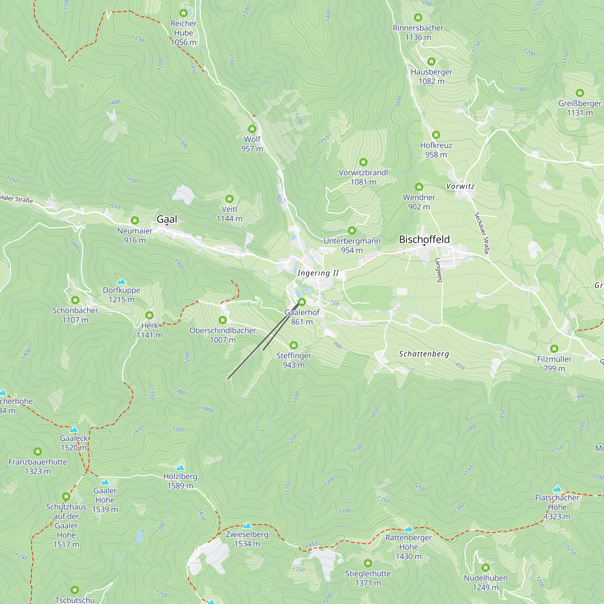 Gaalerhof map